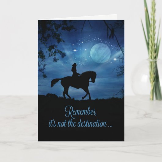 美しい女性のカーボーイのハッピーバースデーの乗車カード カード (正面)