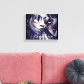 美しい女性のキャンバスウォールアート写真。 キャンバスプリント (インサイチュ (リビング))