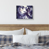 美しい女性のキャンバスウォールアート写真。 キャンバスプリント (インサイチュ (寝室))