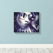 美しい女性のキャンバスウォールアート写真。 キャンバスプリント (インサイチュ (ウッドフロア))