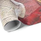 美しい女性のトラのバラ園 ラッピングペーパー (ロールコーナー)