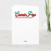 美しい女性のビーチのポップアート誕生日 カード (裏面)