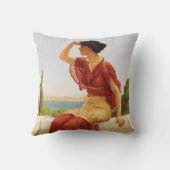 美しい女性のポートレート芸術 クッション (裏面)