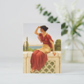 美しい女性のポートレート芸術 ポストカード (スタンド正面)