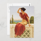 美しい女性のポートレート芸術 ポストカード (正面/裏面)