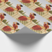 美しい女性のポートレート芸術 ラッピングペーパー (角)