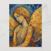 美しい女性の天使 ポストカード (正面)