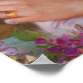 美しい女性の庭でアルバート・リンチ，ヴィンテージ ポスター (角)