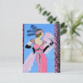美しい女性の招待状 フラットカード 招待状 (スタンド正面)