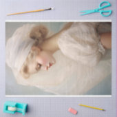 美しい女性の白いベールとドレスデコpage 薄葉紙 (クラフト)