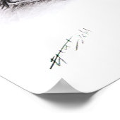 美しい女性の目スケッチミニマリスト芸術 ポスター (角)