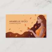 美しい女性の秋の表現 |フェミニン | 名刺 (正面)