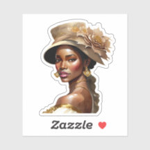 美しい女性の色のヴィンテージ花帽子