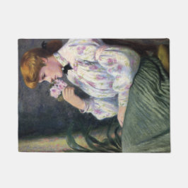 美しい女性の花の香り（空想） ドアマット