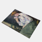 美しい女性の花の香り（空想） ドアマット (アングル)