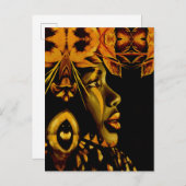 美しい女性の過去 ポストカード (正面/裏面)