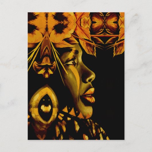 美しい女性の過去 ポストカード (正面)