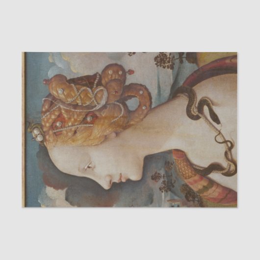 美しい女性の顔の分離 薄葉紙 (正面)