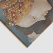 美しい女性の顔の分離 薄葉紙 (詳細)