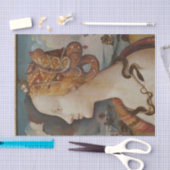 美しい女性の顔の分離 薄葉紙 (クラフト)