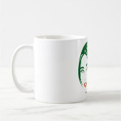 美しい女性の顔コーヒーマグ コーヒーマグカップ (左)