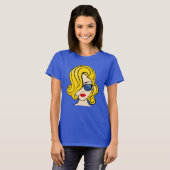 美しい女性の顔 Tシャツ (正面フル)