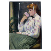 美しい女性の香りフローラの香り、花 ミディアムペーパーバッグ (裏面)