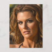 美しい女性はがき ポストカード (正面)