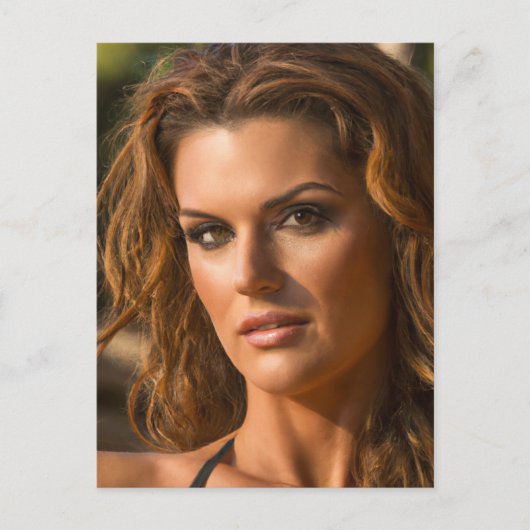 美しい女性はがき ポストカード (正面)