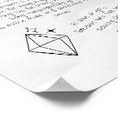 美しい女性への手紙 ポスター (角)