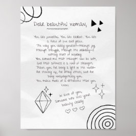 美しい女性への手紙 ポスター