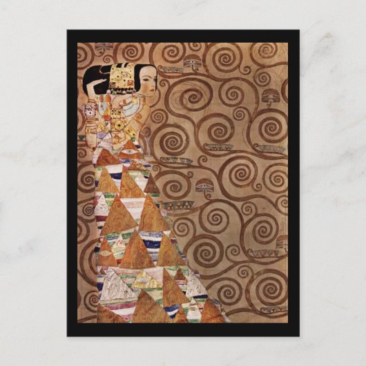 美しい女性への期待 ポストカード (正面)