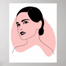 美しい女性アート、白黒