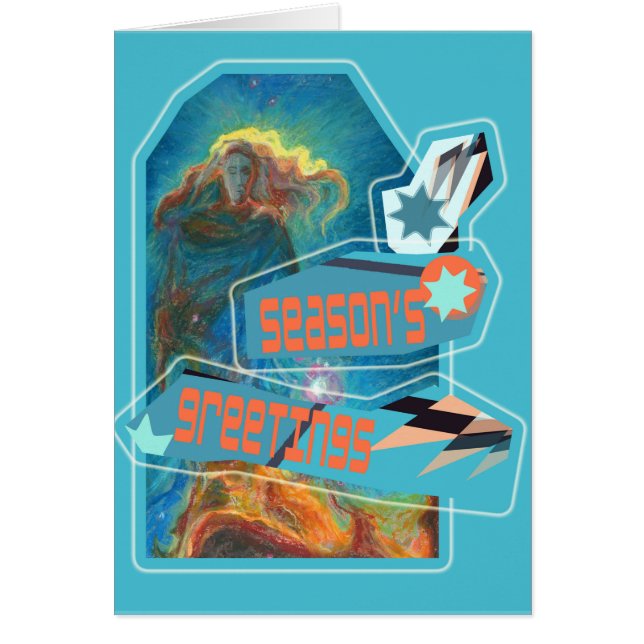 美しい女性ネブラの季節の挨拶 (正面)