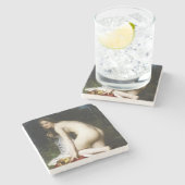 美しい女性バザー(by Bouguerau) ストーンコースター (横)