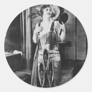 美しい女性フラッパードレス1920s ラウンドシール
