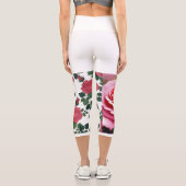 美しい女性レギンスデザイン カプリレギンス (裏面)