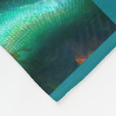 美しい女性人魚のコラージュ フリースブランケット (角)