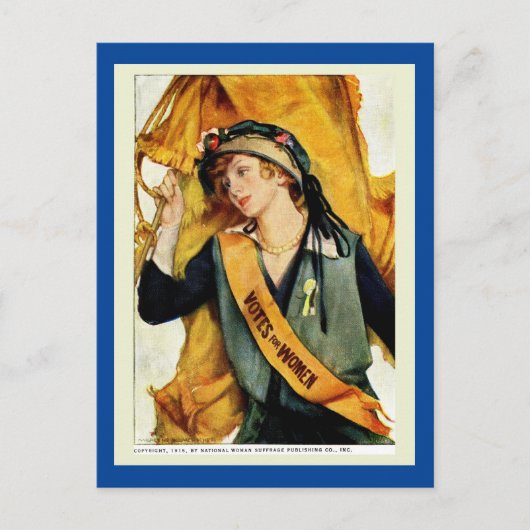 美しい女性参政権1915年コピー女性投票 ポストカード (正面)