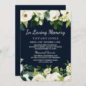 美しい女性愛する記憶記念サービスで 招待状 (正面/裏面)