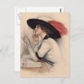 美しい女性投票 – ヴィンテージ参政権ファッション ポストカード (正面/裏面)