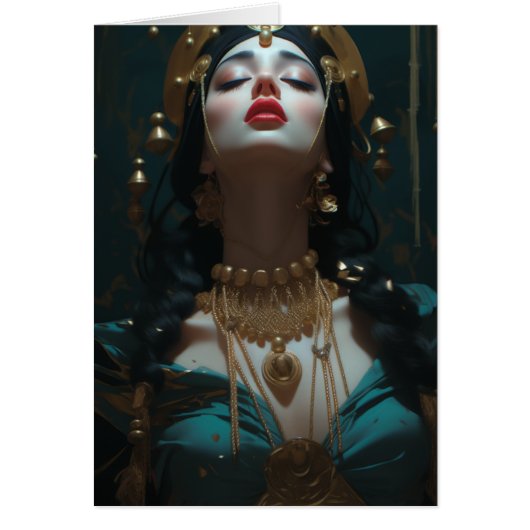 美しい女性空白のの内面挨拶 (正面)