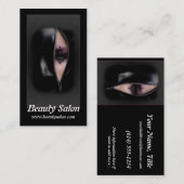 美しい女性11bの美容院の名刺 名刺 (正面/裏面)