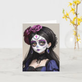 美しい女性 – エルディアデロスムエルトス カード (黄色い花)