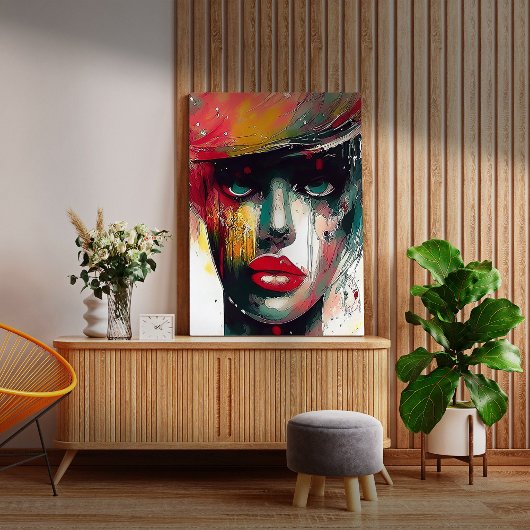 美しい女性 キャンバスプリント