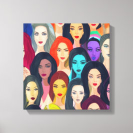 美しい女性 キャンバスプリント