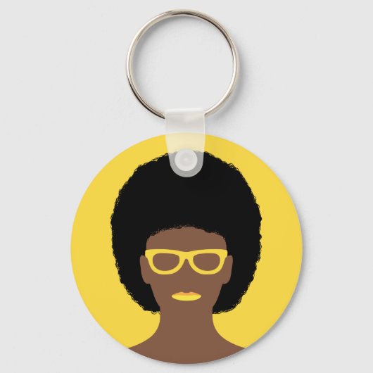 美しい女性 キーホルダー (正面)