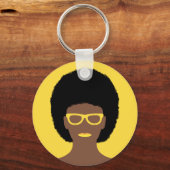 美しい女性 キーホルダー (正面)