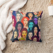 美しい女性 クッション (ブランケット)