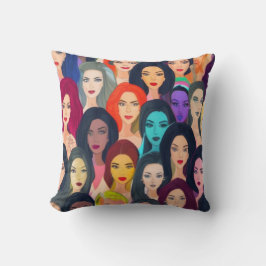 美しい女性 クッション